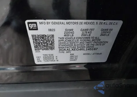 2024 GMC Terrain Awd Denali from USA, damaged, VIN 3GKALXEG4RL145167